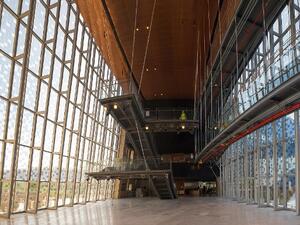 صورة لمبنى جامعة نورثويسترن الجديد  من الداخل