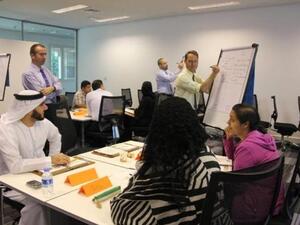 During the training