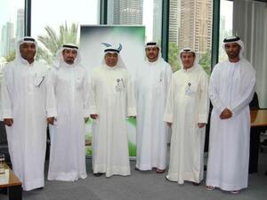 Abdulrahman Qassim Al Ali with the visiting delegation
