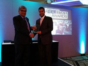 Abdullah Abushabieb from DP Receiving the Award