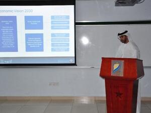 Adnan Husnein, Urban Planning Department Chair, lecturing at ALHOSN University