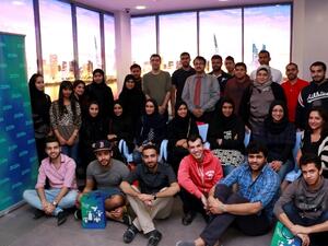 During Al Ahlia University visit