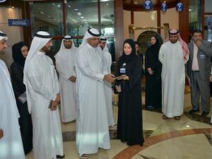 أحمد محبوب مصبح خلال تدشينه مؤشر السعادة للموظفين