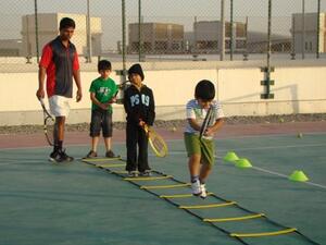 Tennis lessons at Al Bustan Centre and Residence