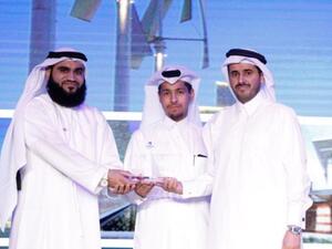 Ali Bin Nasser Al-Khalifa , CEO of ASTAD Project Management receiving the award-Cityscape 2013