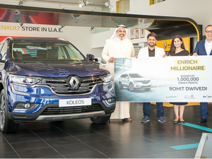 روهيت دويفيدي الفائز بجائزة "مليونير إنريتش" من رينو. 