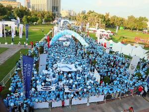 خلال الدورة التاسعة من 'مسيرة حارب السكري'