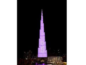 كل أسبوع، ستتزين واجهة البرج باللون والشعار الرسمي – الشريطة الوردية- لحملة التوعية العالمية بسرطان الثدي، لدعم هذه القضية الهامة. 