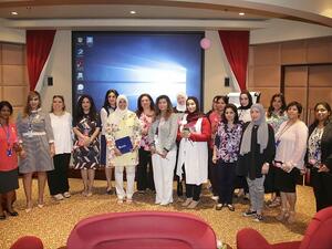 Burgan Bank breast cancer awareness campaign.