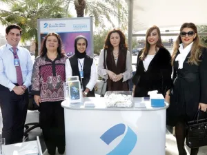 ممثلين بنك برقان مع الشيخة الزين الصباح