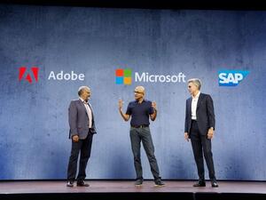 Satya Nadella, CEO of Microsoft During Ignite 2018