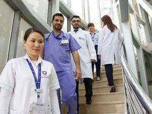 Over 150 employees from Dubai-based Canadian Specialist Hospital are monitoring the number of steps they take during the working hours. 