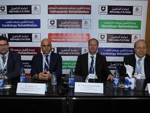 Canadian Specialist Hospital and Wagner Health and Care team members at the Arab Health press conference