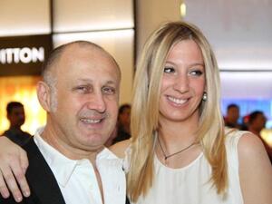 Cesare Casadei with his daughter Arianna Casadei