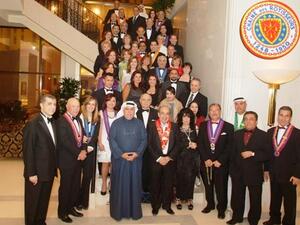 George Aoun, General Manager along with members and guests of the Chaine des Rotisseurs 
