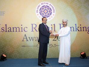 Chirodip Basu Roy Head of Marketing Operations Noor Bank Collects the award
