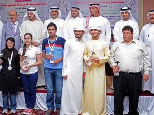 Winners of Asian Zonal Chess Championship 2011 during the closing ceremony