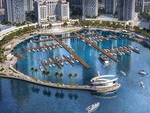 Creek Marina in the heart of Creek Island Dubai.