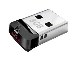SanDisk's new Cruzer Fit USB flash drive is about the size of a dime, fitting easily into USB-compatible tablets and notebooks for convenient storage expansion