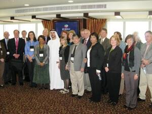 The American academics during their visit to DP World's Head Office