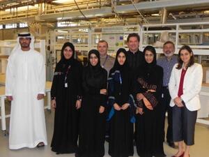 The students with the professors of Masdar Institute