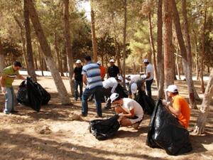 During the cleanup campaign