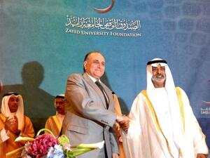 Nahyan bin Mubarak Al Nahyan, Minister of Higher Education and Scientific Research and Osman Sultan, CEO, du
