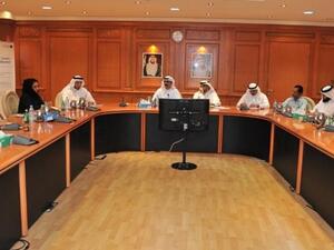 Sultan Bin Sulayem, Chairman of Ports, Customs and Free Zone, at the meeting