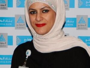 ديمه المليفي، ممثلة بنك الكويت الدولي في الورشة