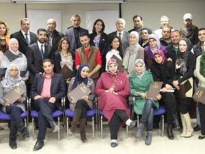 Dr. Abu-Ghazaleh and Al-Rawashdeh, MP presented graduates with certificates