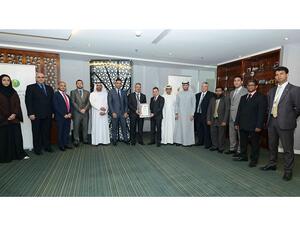 D.r Adnan Chilwan, GCEO, and HR officials, DIB recieve ISO 90012008 Quality Management System certification