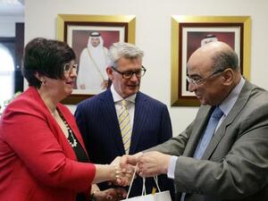 Fathy Saoud, Mr Robert Harding and Mrs Mary Jo Haddad