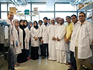 Dr. Isam with YFEL members who attended the course