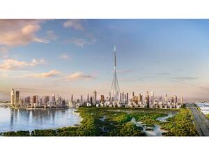 Construction is progressing as per schedule for handover of the first waterfront homes in Dubai Creek Harbour – the Dubai Creek Residences in Creek Island Dubai – next year. 