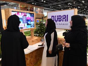جناح دبي للثقافة في معرض جيتكس 2018.