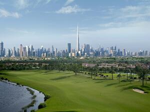 Dubai Hills Estate Golf Skyline