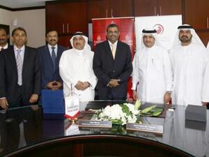 During the signing ceremony