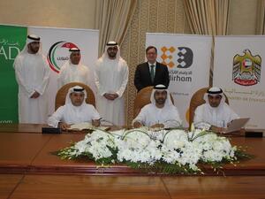 During the signing ceremony