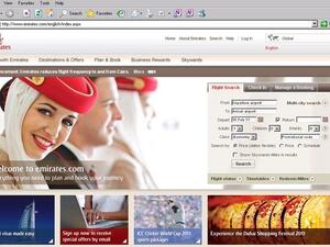 Emirates’ website