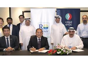 ENOC Group signed an agreement with Rotary Engineering Fujairah FZE to construct 12 new storage tanks as part of its plans to expand. (ENOC)