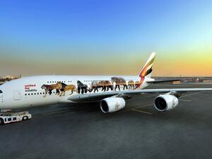 Emirates A380 Six Endangered Species Decal Evening