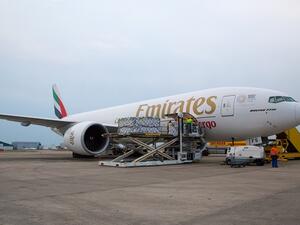 سوف تسير الإمارات للشحن الجوي في البداية رحلتين إلى ماستريخت يومي الثلاثاء والخميس من كل أسبوع. 