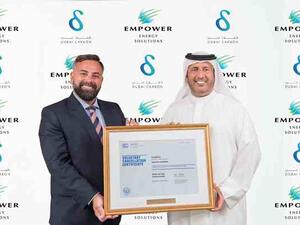 The cancellation certificate was presented to Bin Shafar by Ivano Iannelli, CEO, Dubai Carbon Centre of Excellence. 