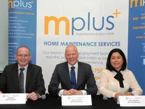 During the press conference to launch mplus+