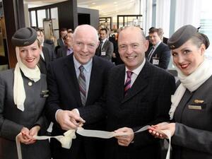 During the opening of Etihad's lounge in Dublin