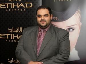 هيثم الصبيحي،نائب الرئيس التنفيذي لشؤون المبيعات للاتحاد للطيران في منطقة وسط الولايات المتحدة الأمريكية