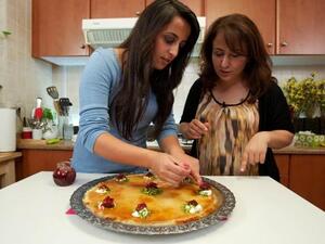 Eva and Emily in the Kitchen