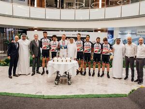 Abdulhamid Saeed presented medals to each member of the team.