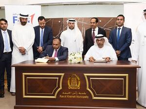 The agreement was signed by HE Munther Mohammed Bin Shekar, Director-General of RAK Municipality and Manoj Menon, Senior Managing Director and Head of Global Transaction Banking at FAB.  
