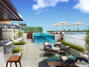 FS Dubai DIFC - Rendering 7th Floor Pool